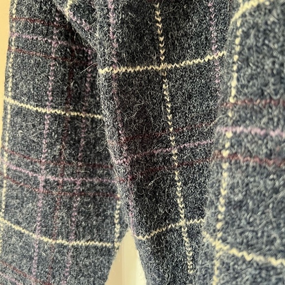 Vintage 90's dress barn Coastal Grandma Window Pane Button Cardigan / xlarge - Picture 6 of 9